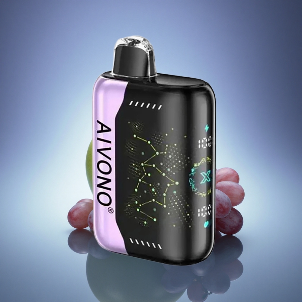 Aivono Aim Boom 25000 Зелена Ябълка Грозде 650mAh 0% никотин