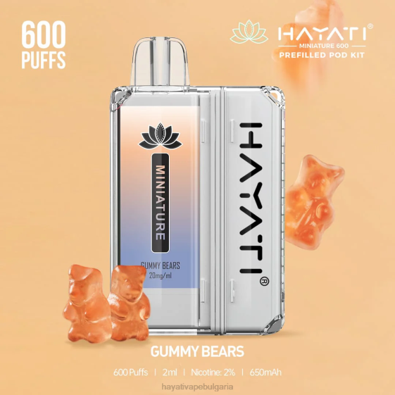 Hayati Miniature 600 комплекта шушулки - 82P037 Hayati Vape Review гумени мечета