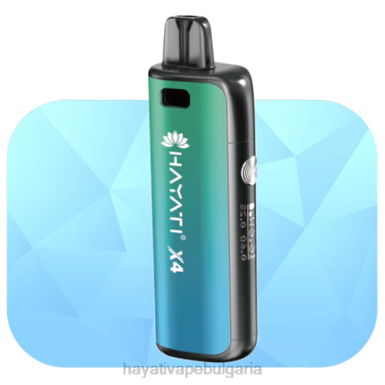 Hayati X4 презареждаща се под система - 82P059 Hayati Vapes Wholesale аврора зелено