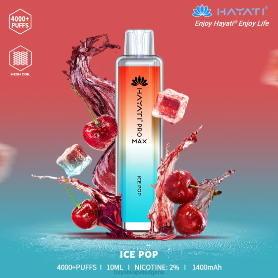 Hayati Pro Max разполагаем - 82P0107 Hayati Vape Review леден поп